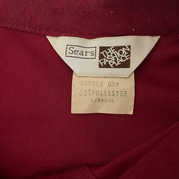 Sears Red Polo Collar Midi Dress for Work - Picture 11 of 12